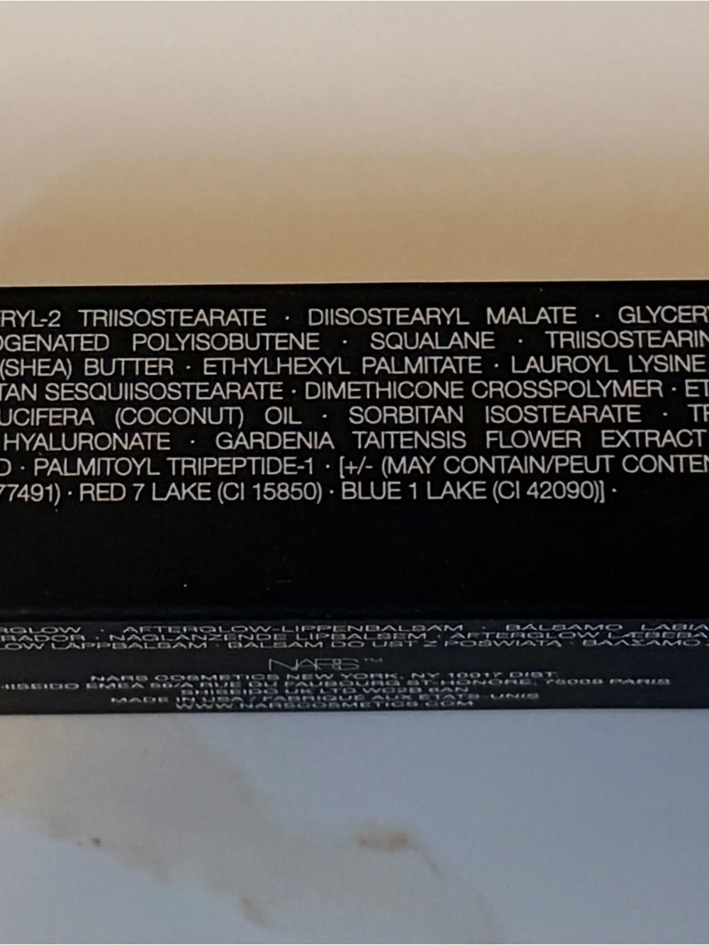 NEW NARS Afterglow Lip Balm – Fast Lane 237 | Full Size | Retail $30